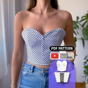 Sweetheart Strapless Corset Sewing Pattern - Melody