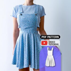 Pinafore Dress Sewing Pattern  - Abby